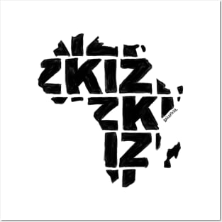 Kizomba in Africa map Posters and Art